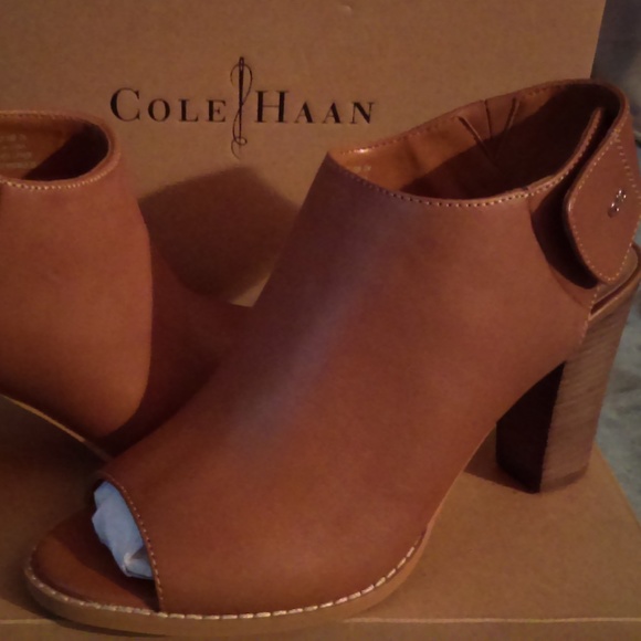 Cole Haan Shoes - NEW Cole Haan Peep Toe Booties - Size 10
